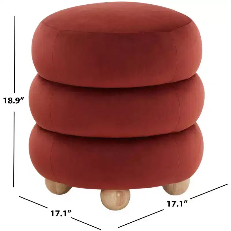 Cecelia Round Ottoman - SFV5133 - Safavieh Couture