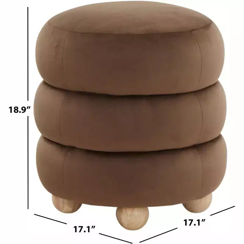 Cecelia Round Ottoman - SFV5133 - Safavieh Couture