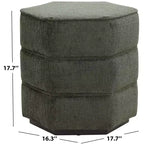 Rosaria Chenille Hexagon Ottom - SFV4875 - Safavieh Couture