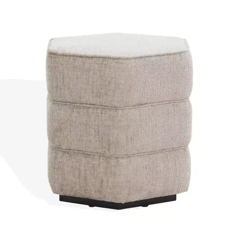 Rosaria Chenille Hexagon Ottom - SFV4875 - Safavieh Couture