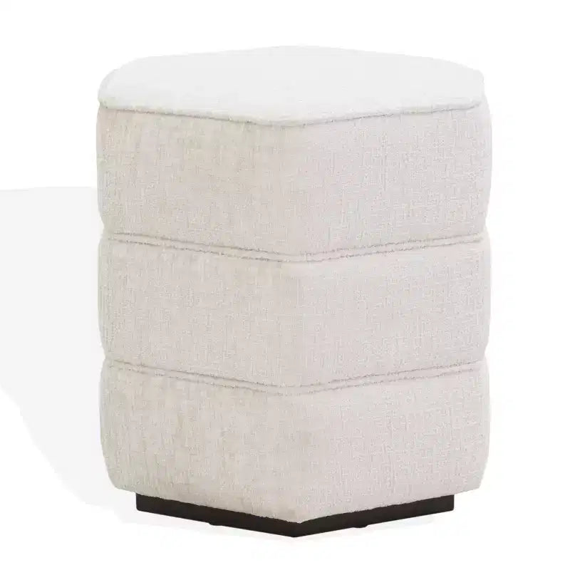 Rosaria Chenille Hexagon Ottom - SFV4875 - Safavieh Couture