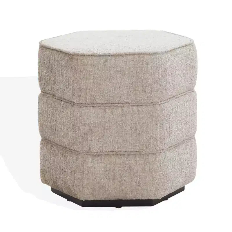 Rosaria Chenille Hexagon Ottom - SFV4875 - Safavieh Couture