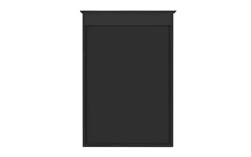 AMMER 20'' Wall Mounted Bathroom Storage Cabinet with Mirror, Wall Mounted Home Storage with Door, Mirrored Wall Medicine Cabinet, Black