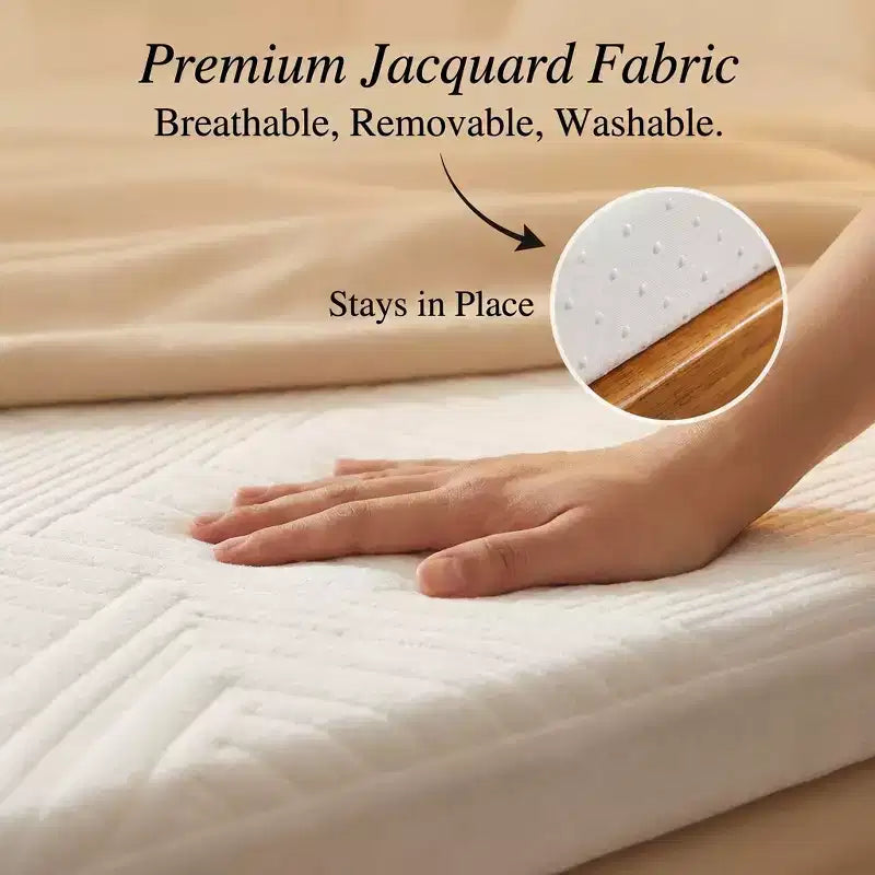 Dyonery 4 Inch Full Size Sofa Bed Mattress Topper, Cooling Gel Memory Foam Replacement with Washable Cover, CertiPUR-US Certified for Sleeper Sofa