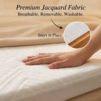 Dyonery 4 Inch Full Size Sofa Bed Mattress Topper, Cooling Gel Memory Foam Replacement with Washable Cover, CertiPUR-US Certified for Sleeper Sofa