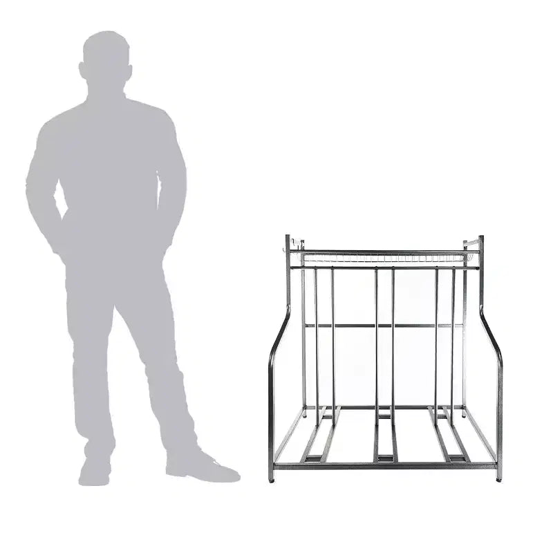 Storage Logic Système de rangement de garage gris aluminium de 90 cm (l) x 104 cm (h) x 54 cm (p)