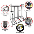 Storage Logic Système de rangement de garage gris aluminium de 90 cm (l) x 104 cm (h) x 54 cm (p)