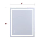 SUMERAIN 30x36 Wall Tempered Glass Bathroom Mirror, ETL Anti-Fog Vanity Mirror 3 Color Temperatures
