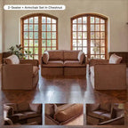 Canapé d'angle modulable et lavable Anabei 4 places | Assise Deluxe+ et coussin Cloud
