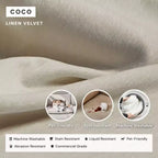 Canapé d'angle modulable et lavable Anabei 4 places | Assise Deluxe+ et coussin Cloud
