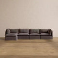 Anabei Modular Washable 4-Seater Sofa Sectional | Deluxe+ Seat & Cloud Pillow