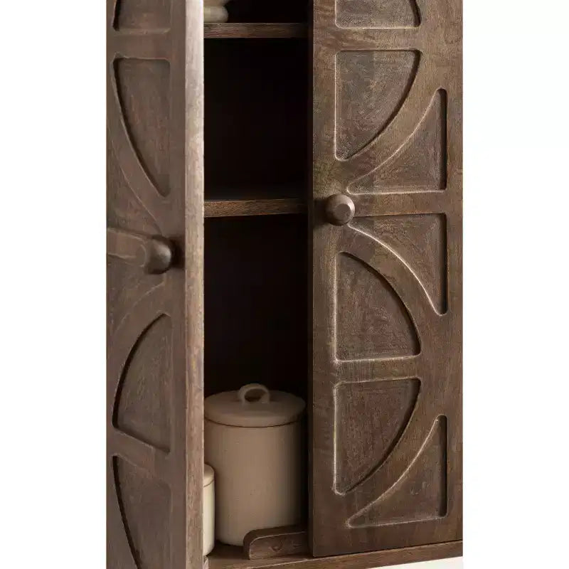 Kate and Laurel Galliene Wood Wall Cabinet, 22x7x28 Natural