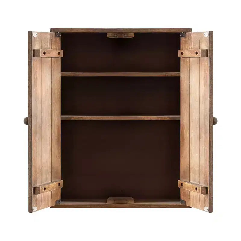 Kate and Laurel Galliene Wood Wall Cabinet, 22x7x28 Natural