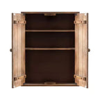 Kate and Laurel Galliene Wood Wall Cabinet, 22x7x28 Natural