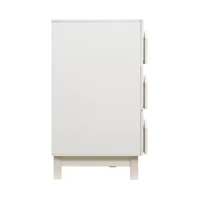 Commode moderne Whisen 60 à 6 tiroirs avec façade ondulée, grande commode de rangement anti-basculement pour chambre à coucher