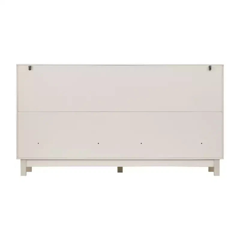 Commode moderne Whisen 60 à 6 tiroirs avec façade ondulée, grande commode de rangement anti-basculement pour chambre à coucher