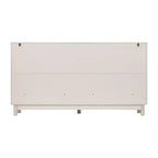Commode moderne Whisen 60 à 6 tiroirs avec façade ondulée, grande commode de rangement anti-basculement pour chambre à coucher