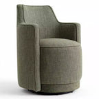 Lot de 2 chaises de salle à manger pivotantes modernes, fauteuils baquets rembourrés avec rotation à 360°, chaises d'appoint pour salle à manger ou salon-Panipeachy