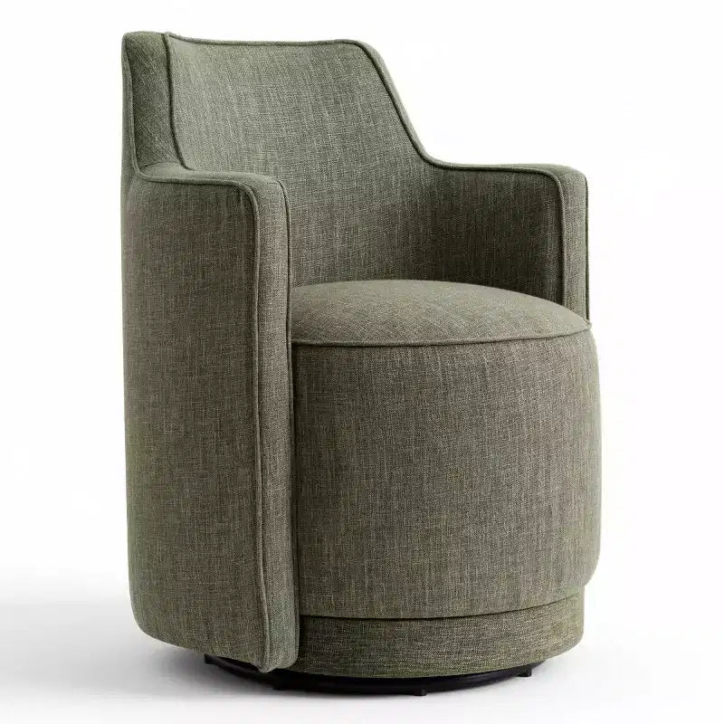 Lot de 2 chaises de salle à manger pivotantes modernes, fauteuils baquets rembourrés avec rotation à 360°, chaises d'appoint pour salle à manger ou salon-Panipeachy