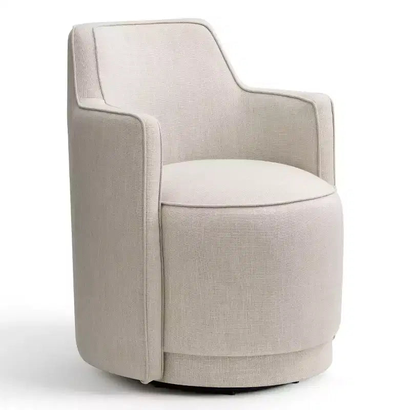 Lot de 2 chaises de salle à manger pivotantes modernes, fauteuils baquets rembourrés avec rotation à 360°, chaises d'appoint pour salle à manger ou salon-Panipeachy