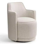 Lot de 2 chaises de salle à manger pivotantes modernes, fauteuils baquets rembourrés avec rotation à 360°, chaises d'appoint pour salle à manger ou salon-Panipeachy