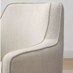Lot de 2 chaises de salle à manger pivotantes modernes, fauteuils baquets rembourrés avec rotation à 360°, chaises d'appoint pour salle à manger ou salon-Panipeachy