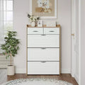 1250 White +oak Shoe Cabinet With 3 Doors 2 Drawers