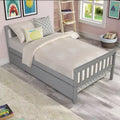 MAYEERTY Twin Bunk Bed Safety Rail Kid-Friendly No Box Spring Needed
