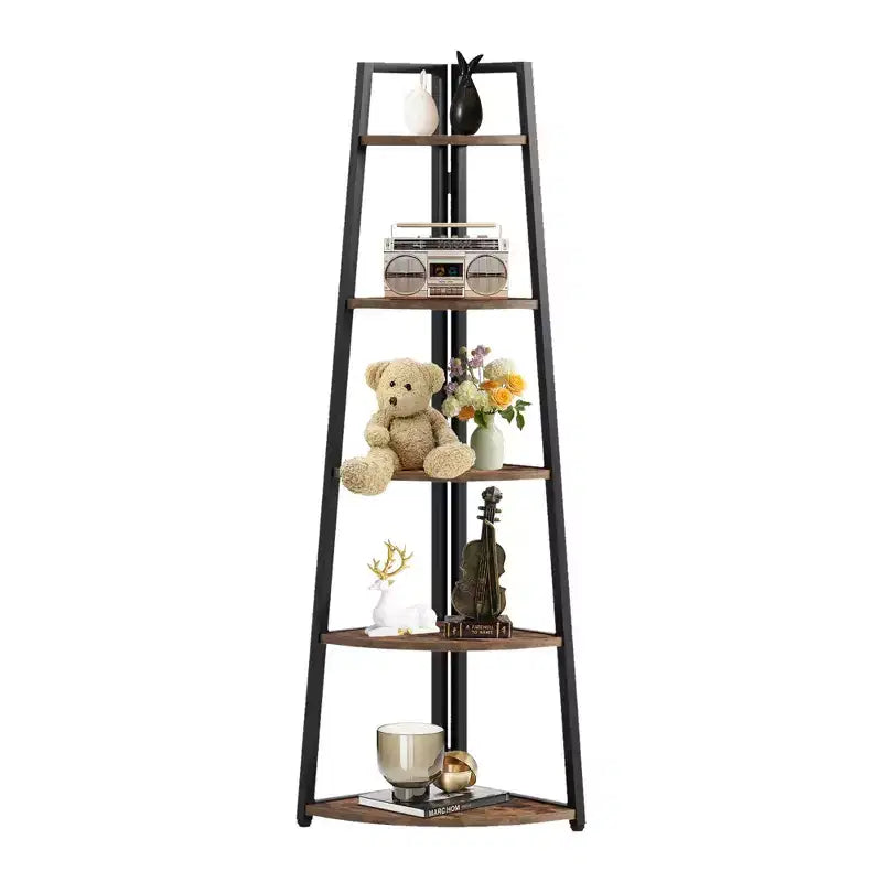 MAYEERTY 5-Tier Versatile Corner Storage Shelf for Multiple Scenarios