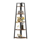 MAYEERTY 5-Tier Versatile Corner Storage Shelf for Multiple Scenarios
