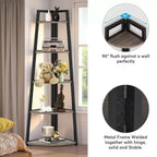 MAYEERTY 5-Tier Versatile Corner Storage Shelf for Multiple Scenarios