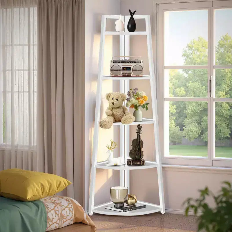 MAYEERTY 5-Tier Versatile Corner Storage Shelf for Multiple Scenarios