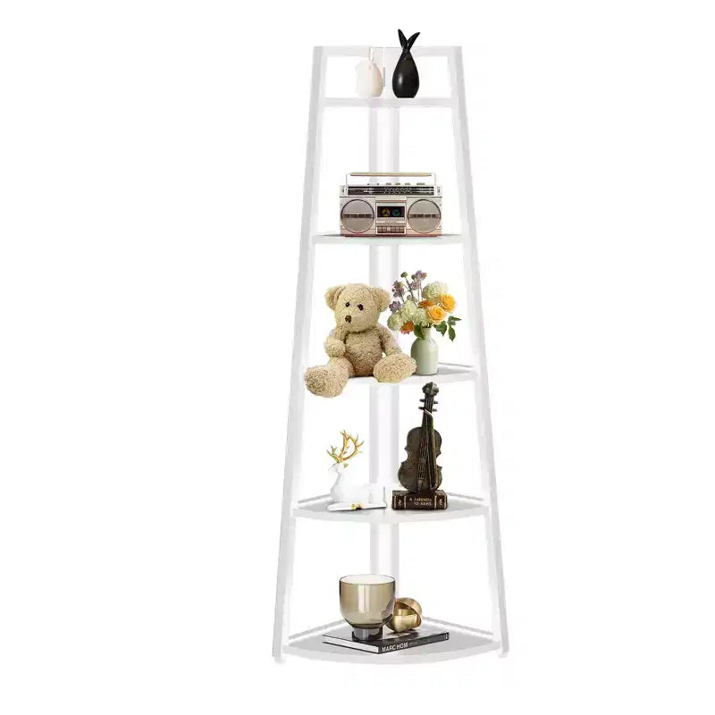 MAYEERTY 5-Tier Versatile Corner Storage Shelf for Multiple Scenarios