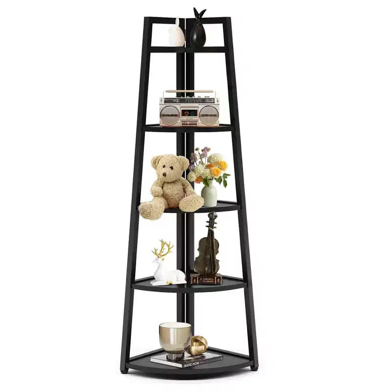MAYEERTY 5-Tier Versatile Corner Storage Shelf for Multiple Scenarios