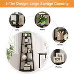 MAYEERTY 5-Tier Versatile Corner Storage Shelf for Multiple Scenarios