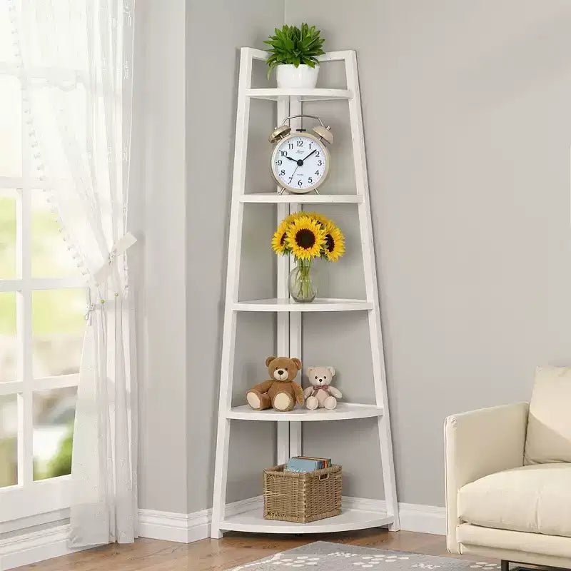 MAYEERTY 5-Tier Versatile Corner Storage Shelf for Multiple Scenarios