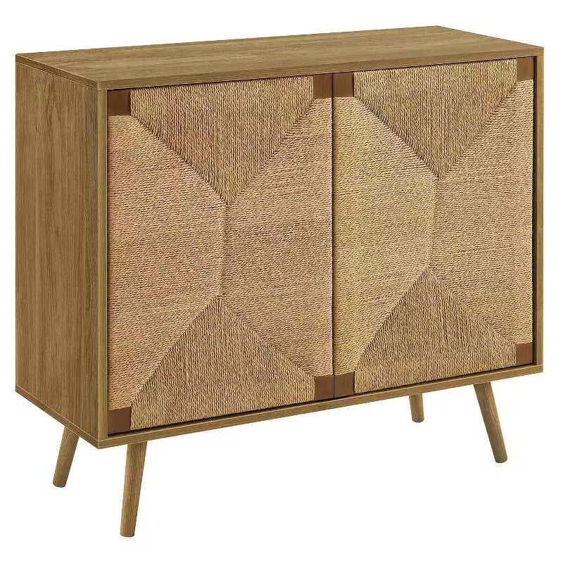GDFStudio Laleh Meuble de Rangement Décoratif Moderne en Bois 36 po avec 2 Portes et Étagère Réglable