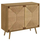 GDFStudio Laleh Meuble de Rangement Décoratif Moderne en Bois 36 po avec 2 Portes et Étagère Réglable