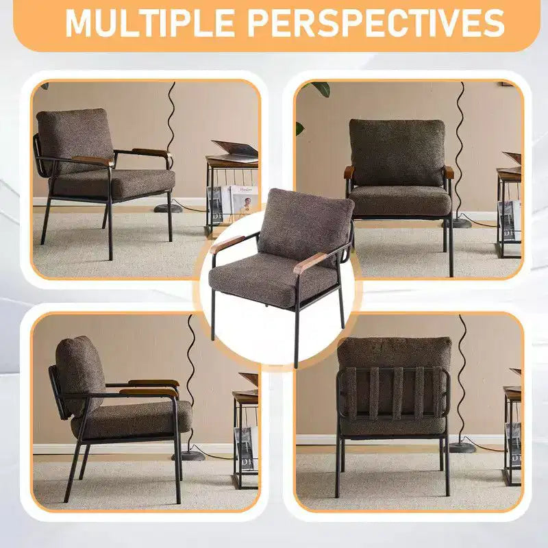 Karl Home 2Pcs Modern Accent Chair Armchair For Living Room