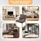 Karl Home 2Pcs Modern Accent Chair Armchair For Living Room