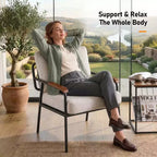 Karl Home 2Pcs Modern Accent Chair Armchair For Living Room