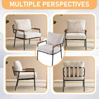 Karl Home 2Pcs Modern Accent Chair Armchair For Living Room