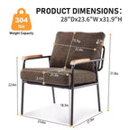 Karl Home 2Pcs Modern Accent Chair Armchair For Living Room