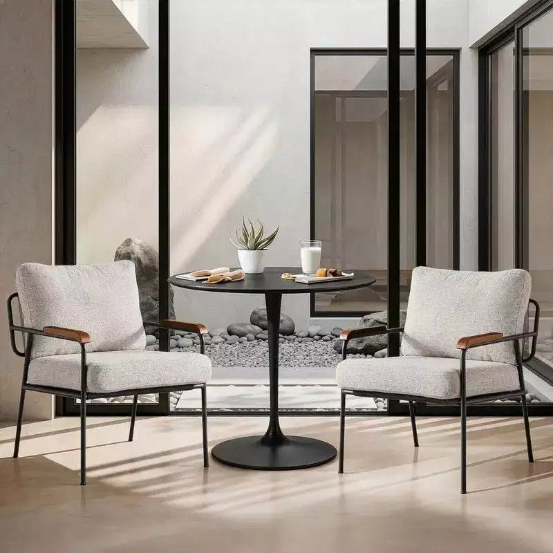 Karl Home 2Pcs Modern Accent Chair Armchair For Living Room
