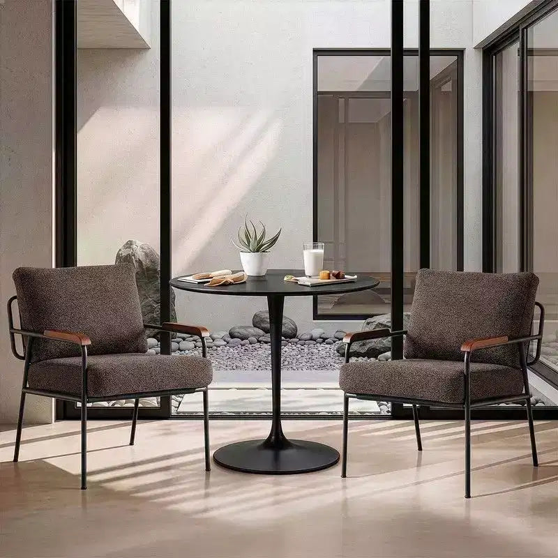 Karl Home 2Pcs Modern Accent Chair Armchair For Living Room