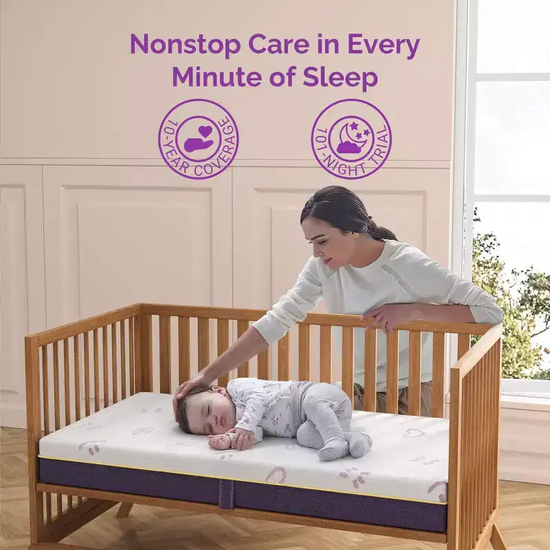 Sersper Baby Crib Mattress-Soft, Safe, and Breathable with Cooling Memory Foam