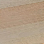 Table de chevet Royal Hampton Geti 29 pouces, 2 tiroirs, étagère ouverte, bois de manguier blanc et chêne naturel fabriqué à la main
