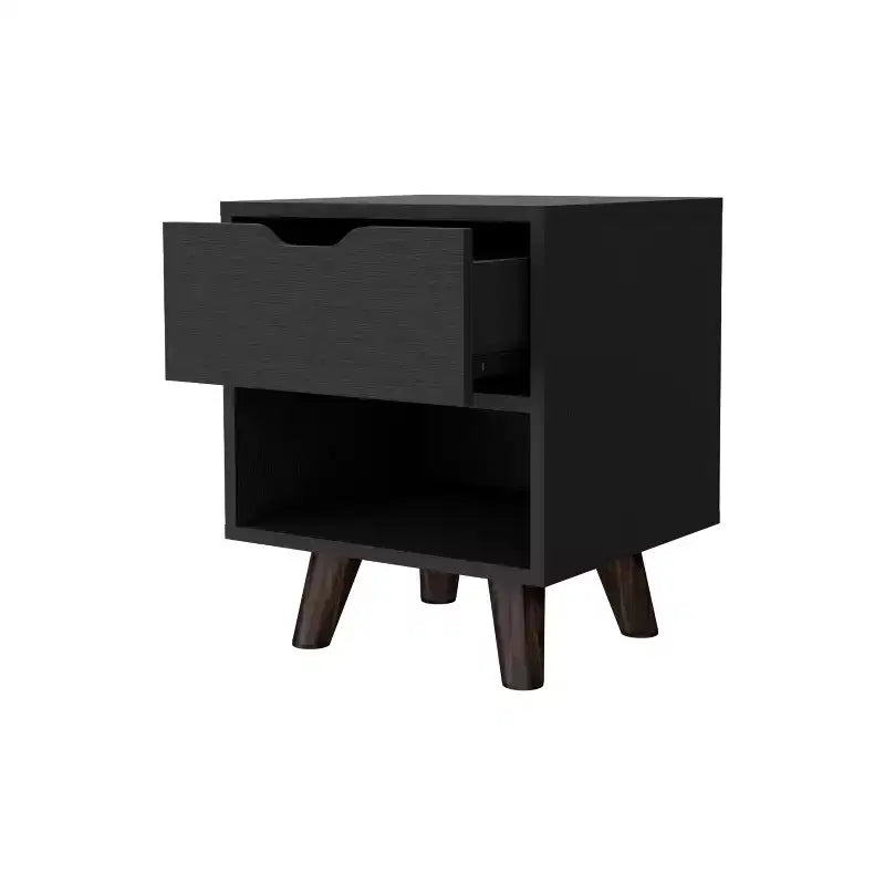 Carthage Stylish Functional 1 Drawer Nightstand for Bedroom Living Room