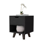 Carthage Stylish Functional 1 Drawer Nightstand for Bedroom Living Room