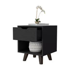 Carthage Stylish Functional 1 Drawer Nightstand for Bedroom Living Room